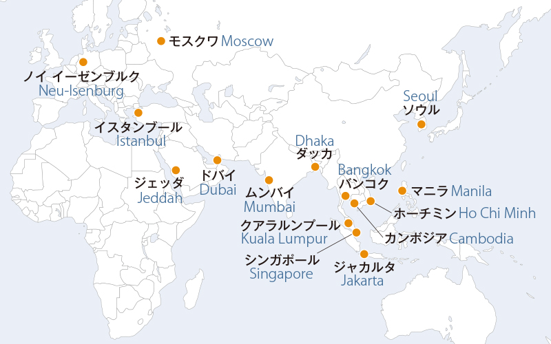 About Us：Global Network  CHORI CO.,LTD.